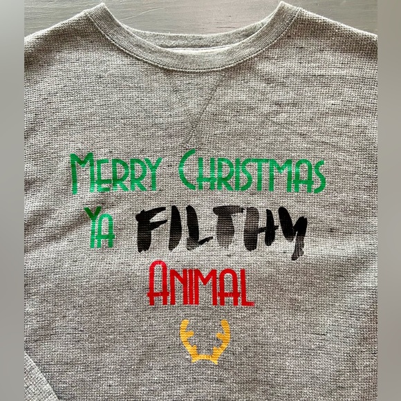 Kids’ XL long-sleeve waffle t-shirt Home Alone - Picture 2 of 2